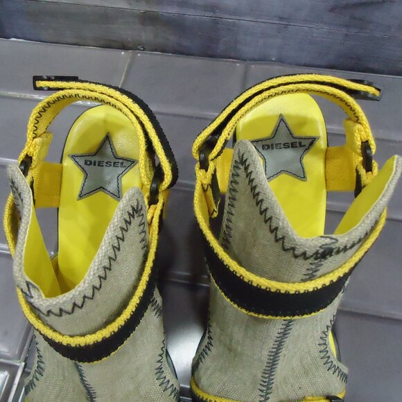 NWOT. SIZE 38. Diesel open toe wedge heel sandals. - Picture 16 of 16